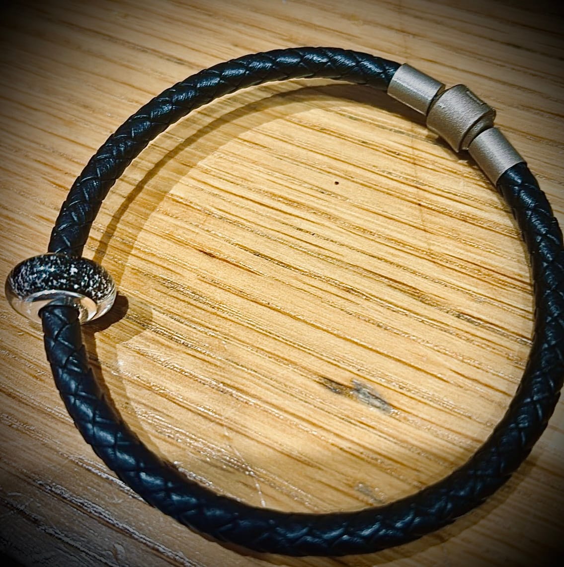 Customer photo review of Buddha Stones Vintage Leather Rope Luck Braid String Bracelet