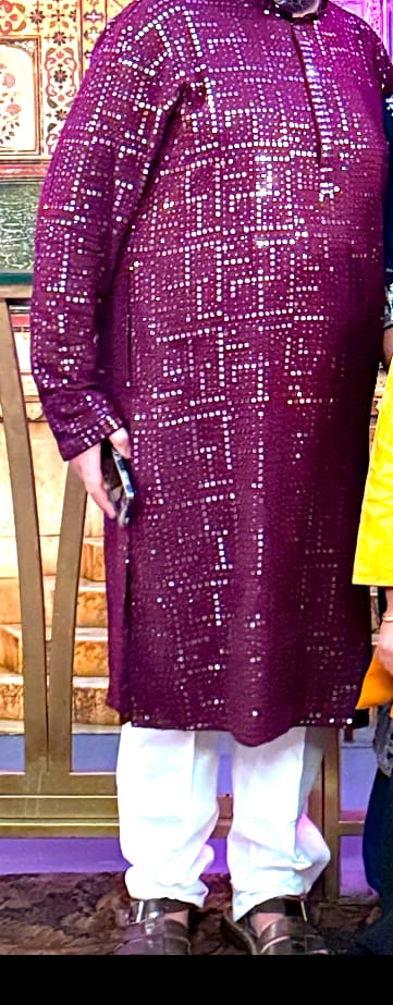 Customer photo review of Wine Designer Kurta