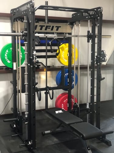 Customer photo review of RitFit M1 2.0 Smith Machine Home Gym Package Comprehensive All-In-One Workout System