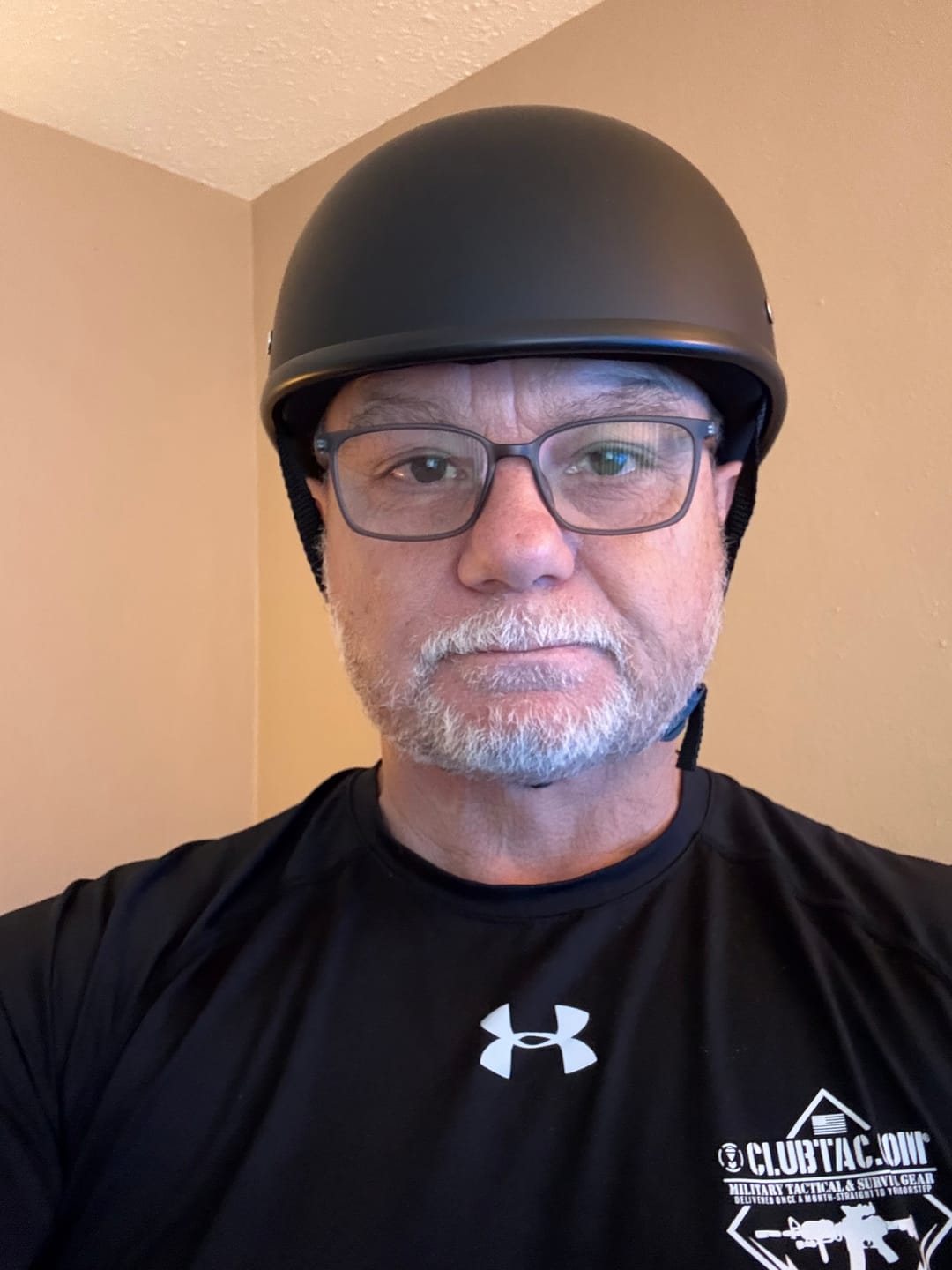 Customer photo review of World's Smallest & Lightest DOT Open Beanie Helmet - Matte Black
