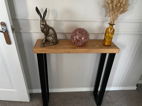 Customer photo review of Rustic Console Table  | 20cm Depth