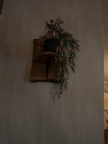 Customer photo review of Kunst Hangplant Lichtroze 2st. 70cm