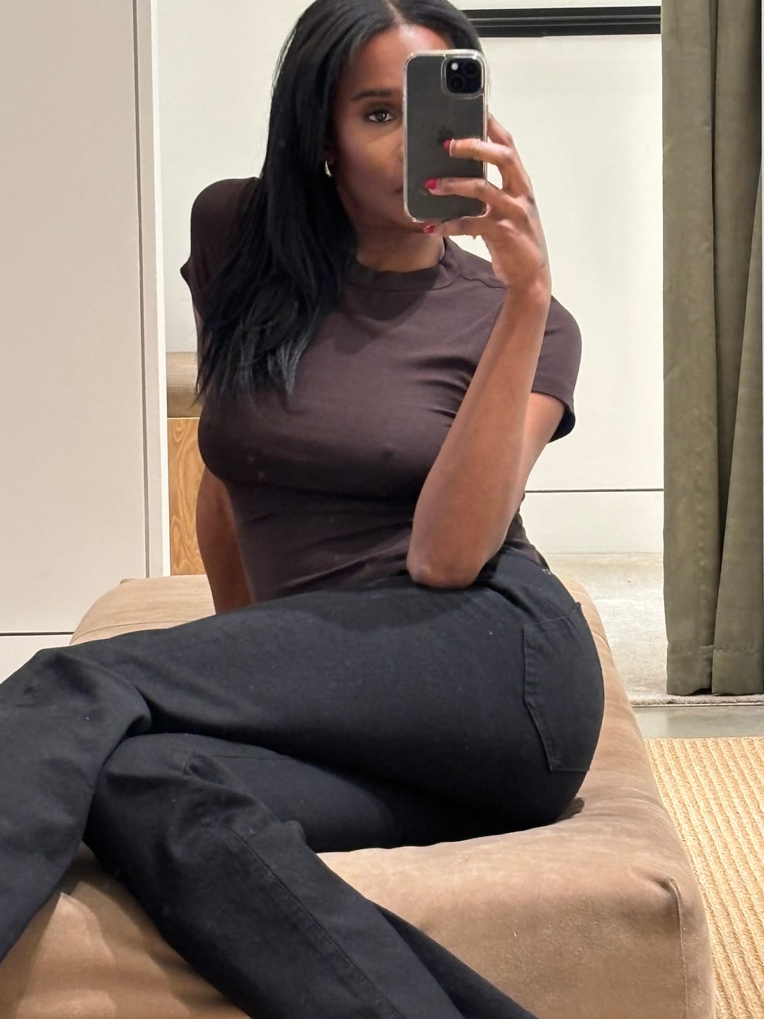 Customer photo review of Raw Indian Straight Hair