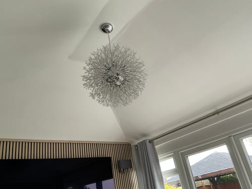 Customer photo review of Modern Crystal Sputnik Chandelier