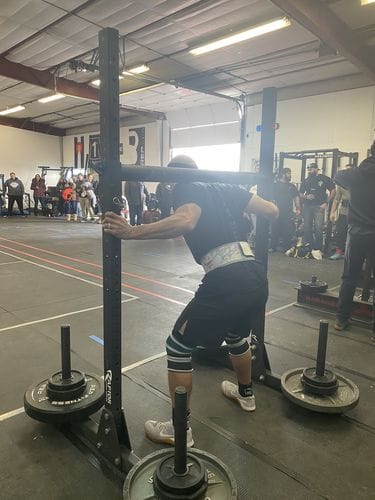 Customer photo review of Triple Ply Knee Sleeves