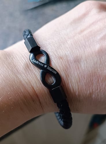 Customer photo review of Beyond Love Ednless-Bracelets with Engraving