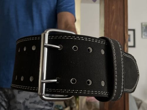 Customer photo review of Double Prong Belt, All Black, 10MM - IPF Approved
