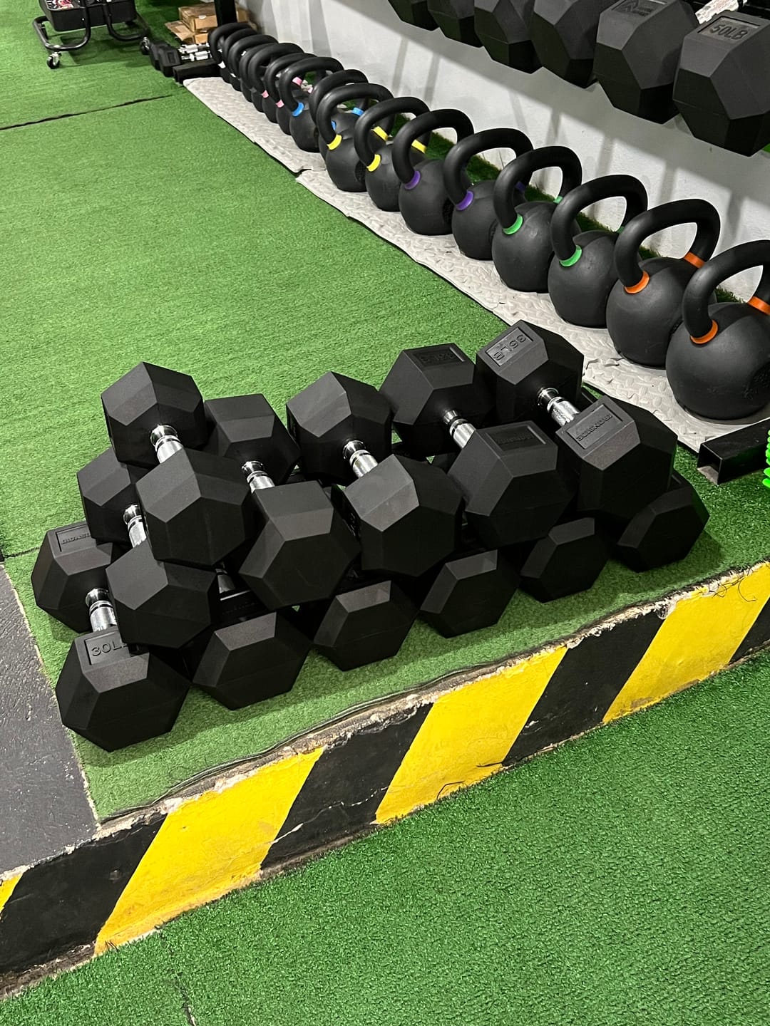 Customer photo review of Mancuernas Hexagonales 5 a 100 lb IRONSIDE Fitness (unidad)
