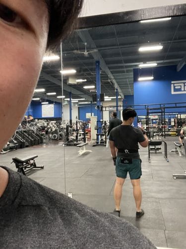 Customer photo review of Weightlifting Double Prong Buckle Tapered Belt, Black - 8MM
