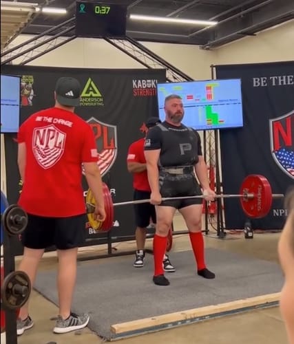 Customer photo review of Riot Deadlift Slippers - IPF Legal