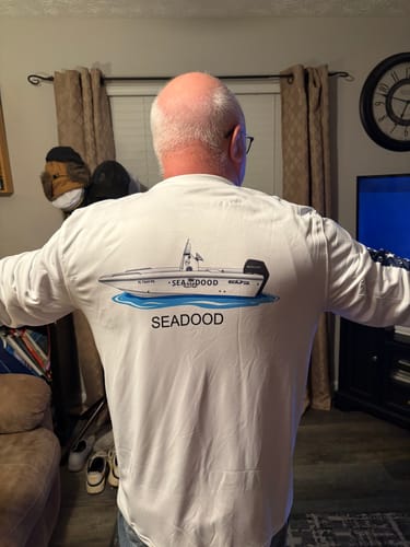 Customer photo review of Custom Digital Boat Artwork