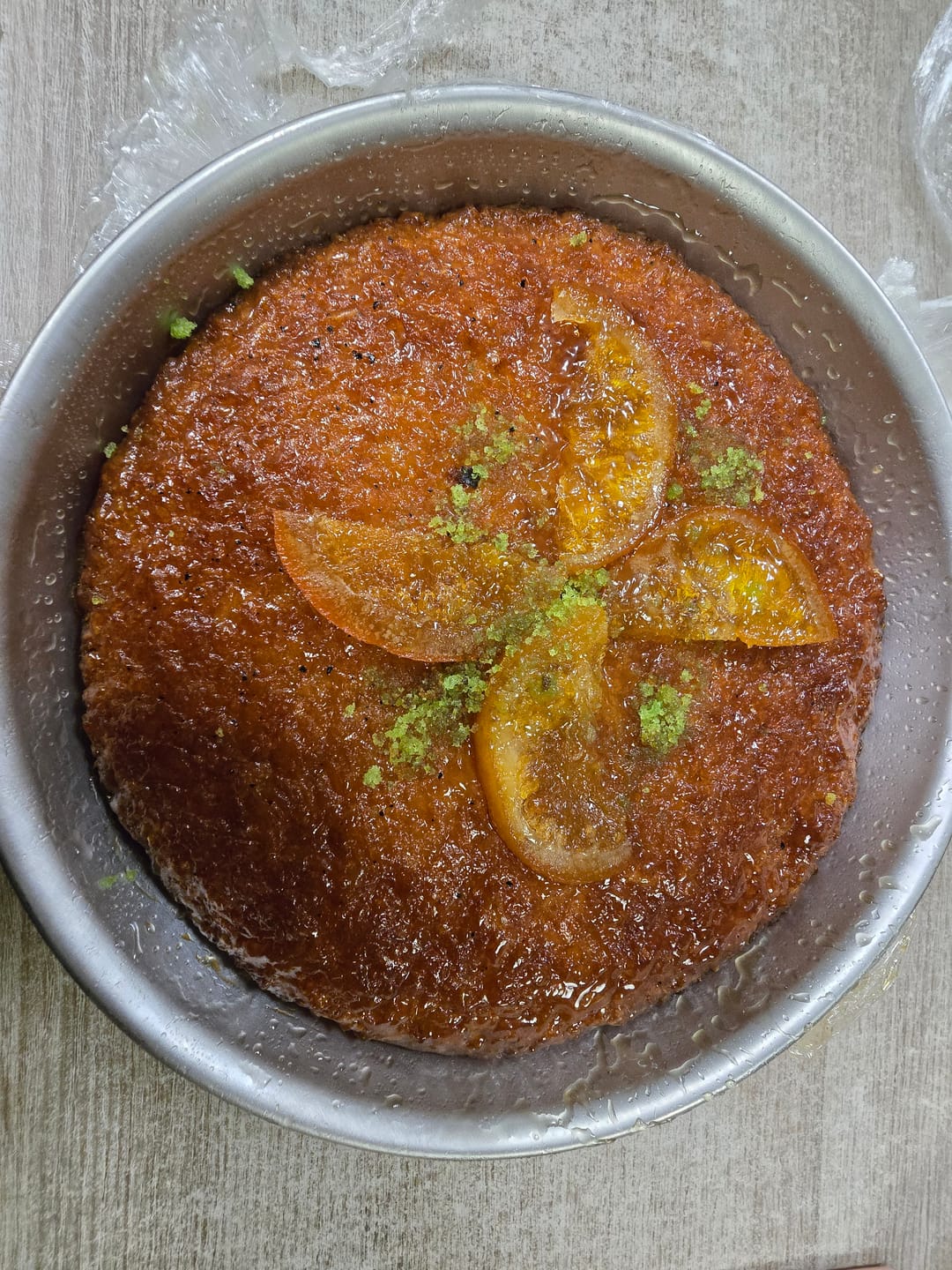 Customer photo review of Traditional Greek Portokalopita – Fresh Orange Syrup Cake – 1200g