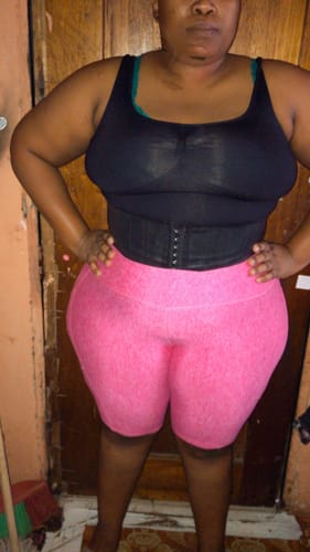 Customer photo review of 25 Steel Bone Latex Waist Trainer