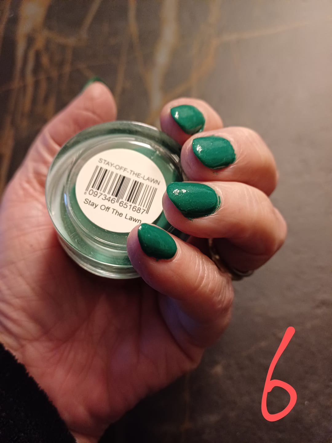 Customer photo review of Stay Off The Lawn Dipping Powder