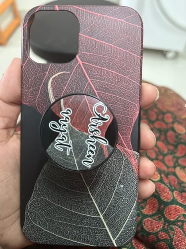 Customer photo review of Yang Leaf Design Slim Phone Case Cover