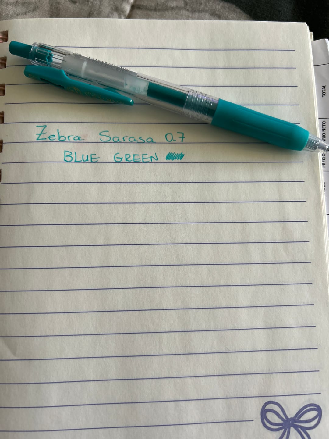 Customer photo review of Zebra Sarasa Clip - Lápiz Tinta Gel Punta 07