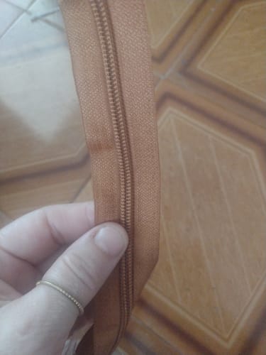 Customer photo review of ZIPER Nº6 POLIESTER COR COBRE 10 METROS