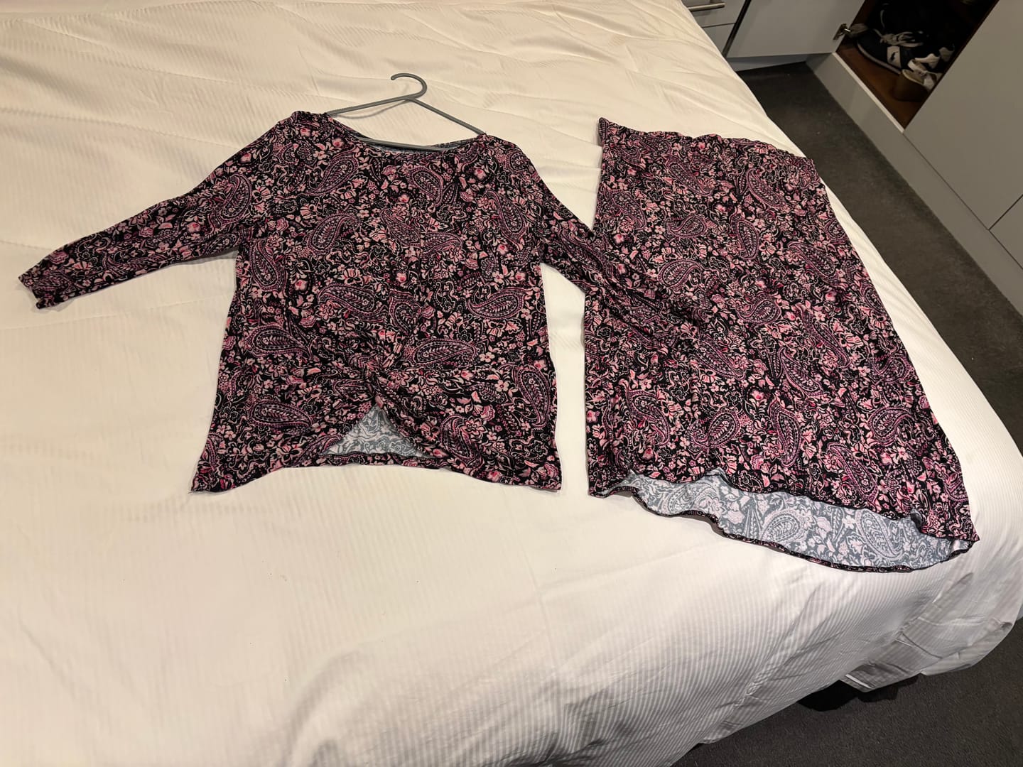 Customer photo review of Paisley Floral Viscose Jersey Fabric