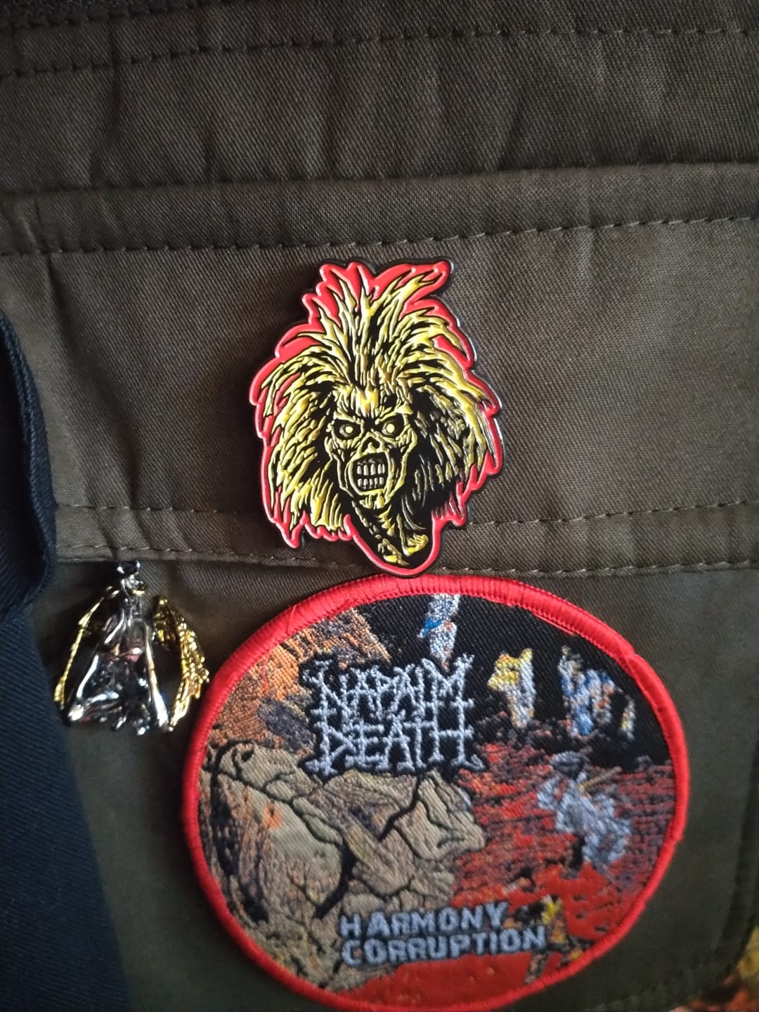 Customer photo review of Iron Maiden - Sanctuary - Pin