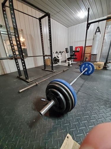 Customer photo review of Bastard Deadlift Bar - Black Chrome Shaft