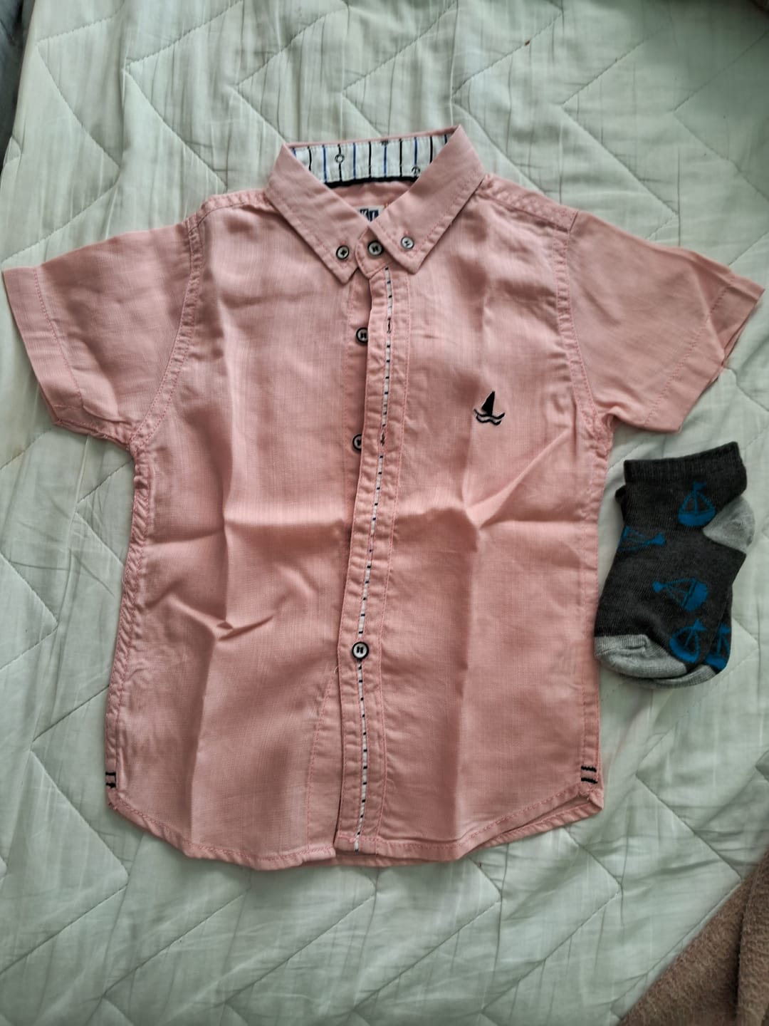 Customer photo review of Camisas manga corta niño