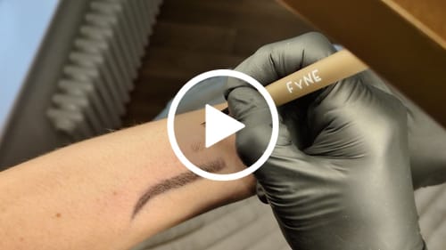 Customer video review of FYNE STROKES BROW PEN