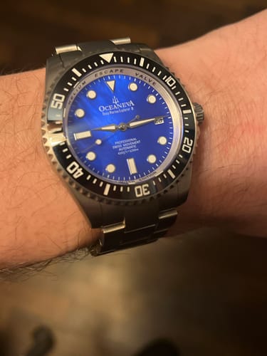 Customer photo review of Oceaneva Deep Marine Explorer II Titanium Limited Edition 1250M