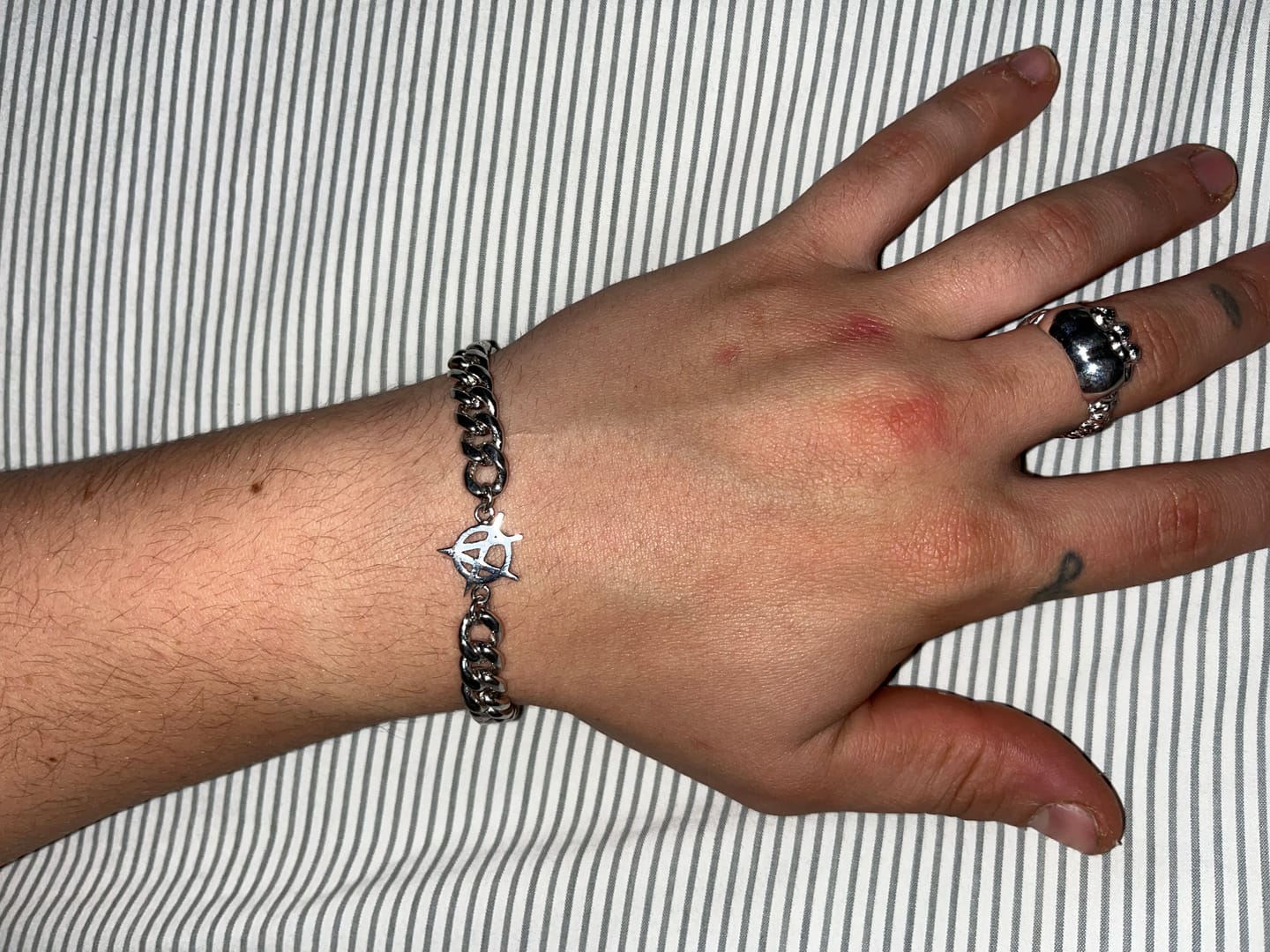 Customer photo review of ANARCHY CUBAN BRACELET