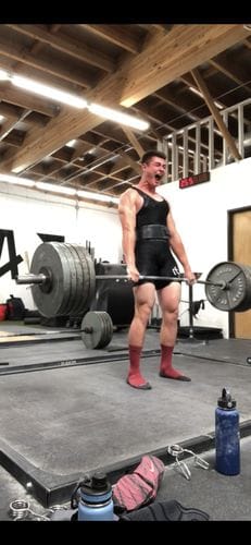 Customer photo review of Black Singlet, Unisex – IPF Approved
