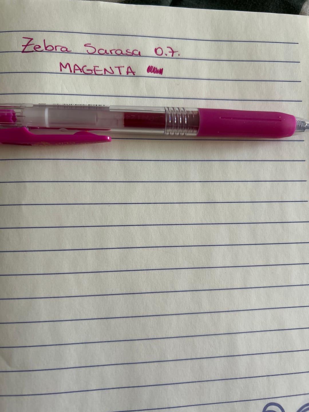 Customer photo review of Zebra Sarasa Clip - Lápiz Tinta Gel Punta 07