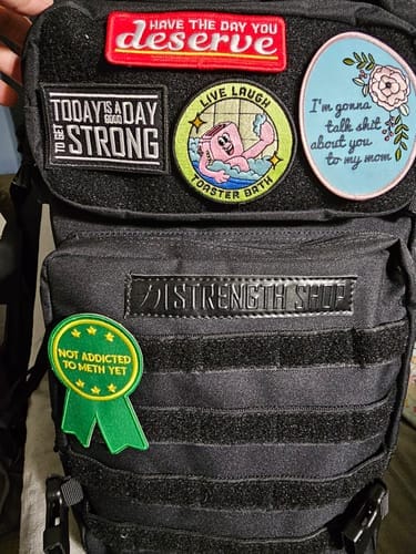 Customer photo review of Training Backpack 2.0, Black - Add Extra Patches