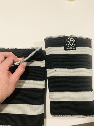 Customer photo review of Triple Ply Knee Sleeves