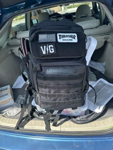 Customer photo review of Training Backpack 2.0, Black - Add Extra Patches