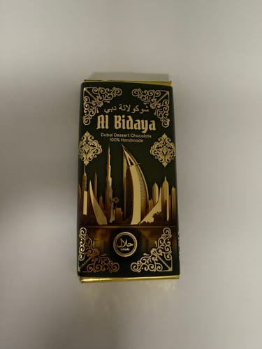 Customer photo review of Almaci x Al Bidaya DUBAI Dessert Chocolate (200g)