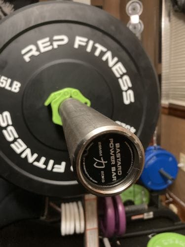 Customer photo review of Bastard Power Bar, Nickel Plated Shaft