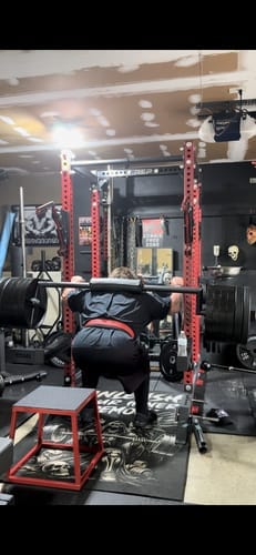 Customer photo review of Riot Olympic Safety Squat Bar