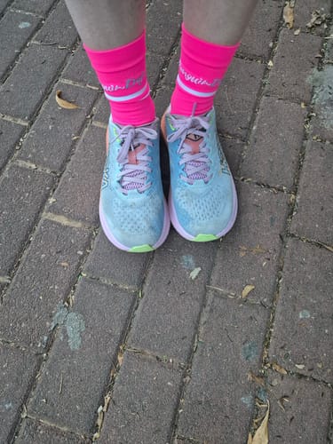 Customer photo review of RunFlow Mesh - גרבי ריצה ורכיבה חצי (Crew)