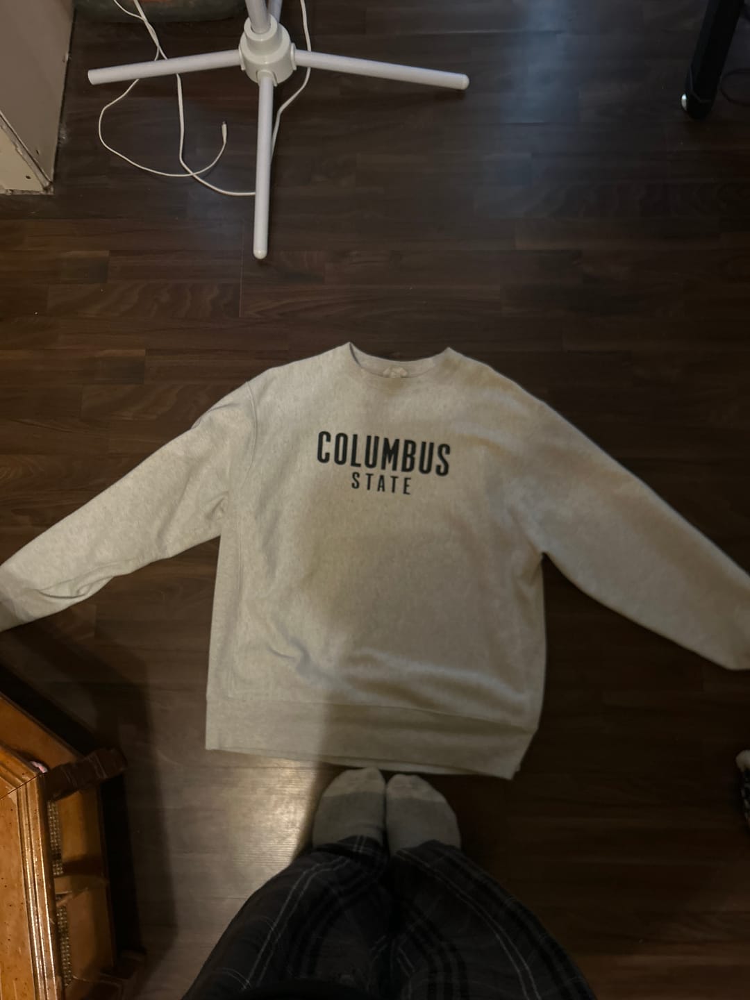 Customer photo review of Columbus State Sweatshirt Mens Large Grey Champion Reverse Weave