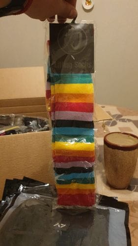 Customer photo review of Rainbow Deadlift / Weightlifting Socks