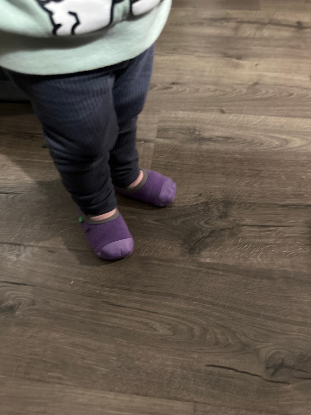 Customer photo review of Non-Slip Toddler Socks | Dynamic Duo 4-Pack