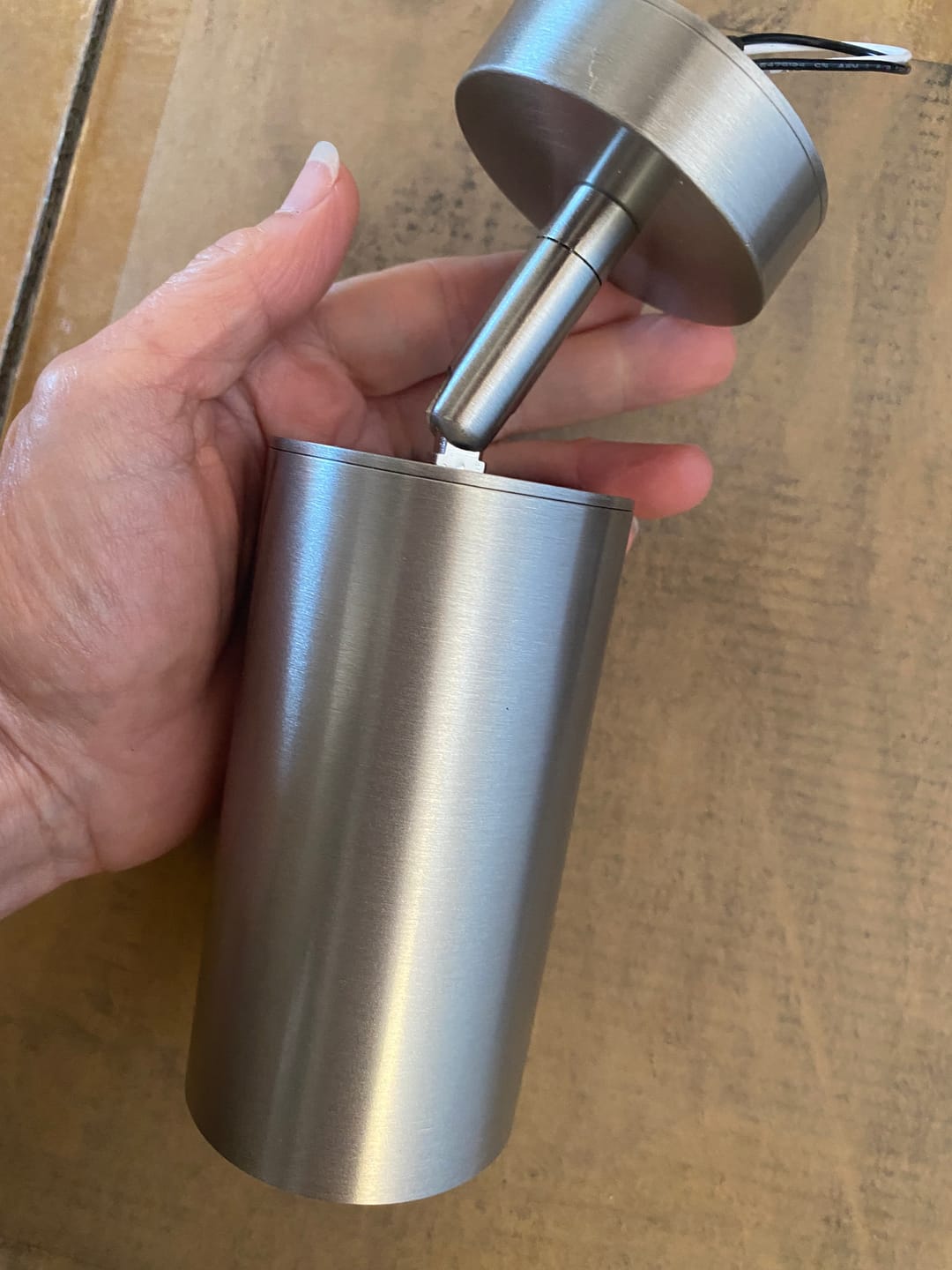 Customer photo review of Modern 1-Light GU10 Adjustable Ceiling Spot Light Track Light