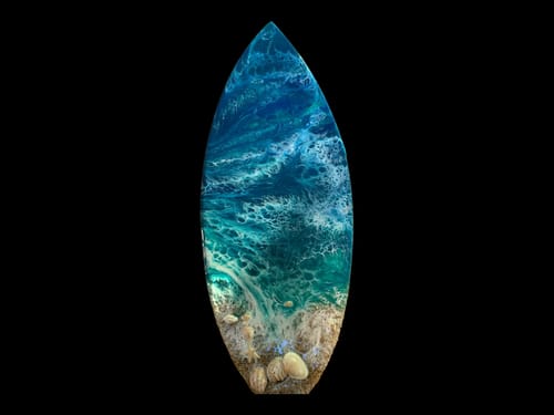 Customer photo review of Unfinished Wood Fishtail Surfboard Shape | Ocean Craft Cutout | up to 36" DIY