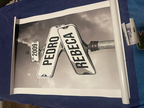 Customer photo review of COUPLES DATE OF LOVE by Cstm Canvas