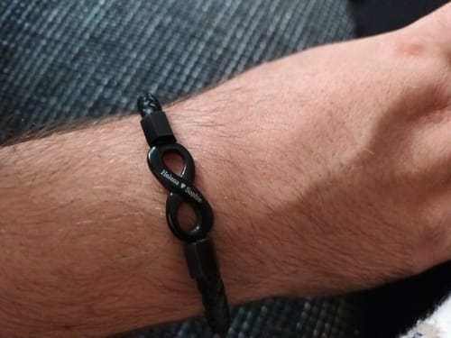 Customer photo review of Beyond Love Ednless-Bracelets with Engraving