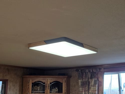 Customer photo review of Rectangle LED Flush Mount Light