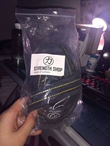 Customer photo review of Heavy Duty Figure Eight Lifting Straps - Cotton