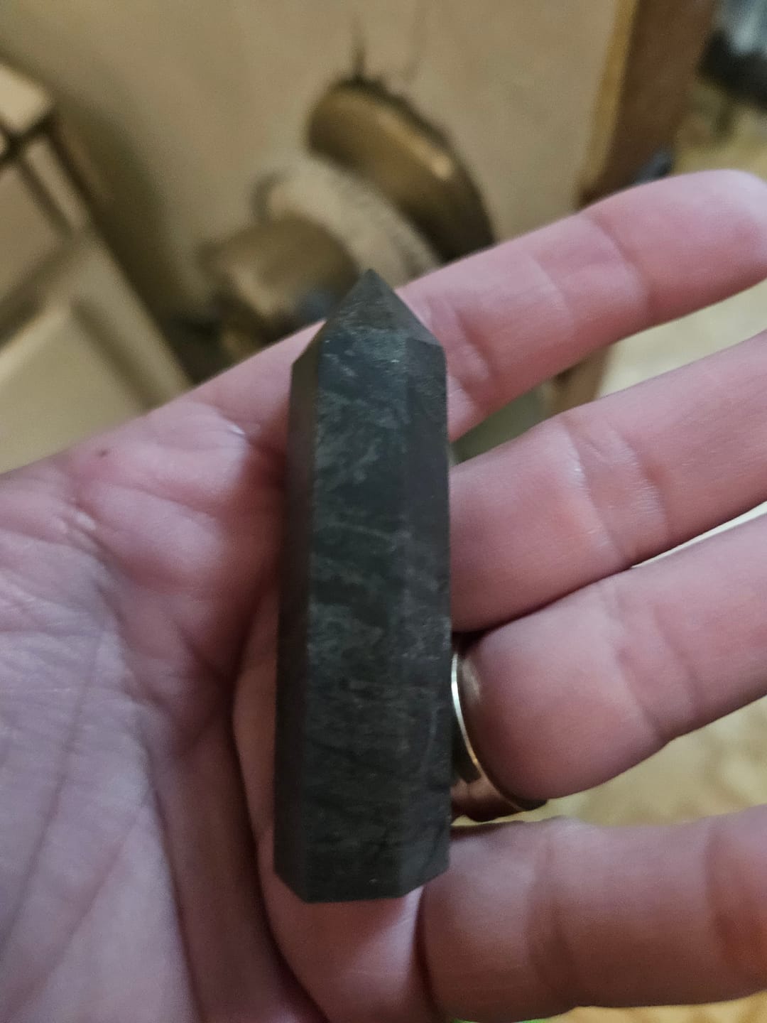 Customer photo review of Natural Hematite Crystal Point