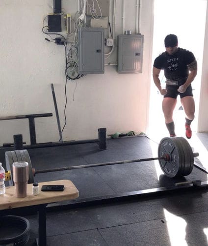 Customer photo review of Bastard Deadlift Bar - Black Chrome Shaft