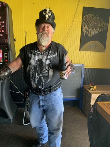 Customer photo review of Weightlifting Double Prong Buckle Tapered Belt, Black - 8MM