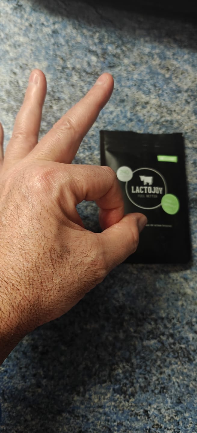 Customer photo review of LactoJoy: 14.500 FCC » 240 comprimés de lactase